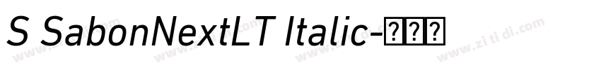 S SabonNextLT Italic字体转换
